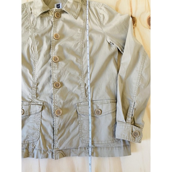 Gap Womens Beige/Khaki Utility/Safari Jacket Sz Medium Utility Chic Gorpcore - Picture 6 of 10